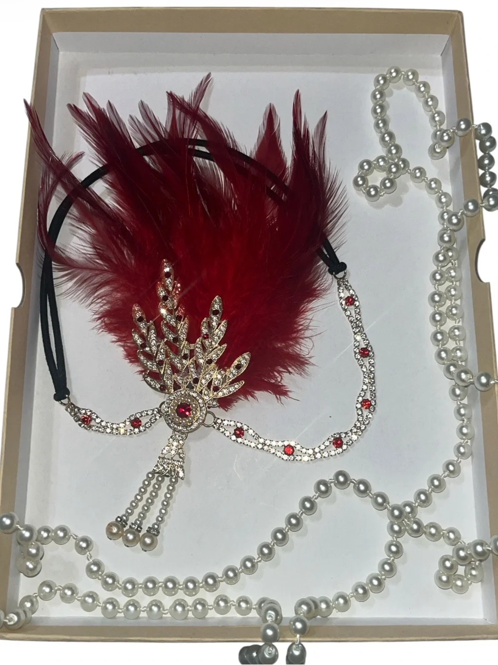 20’s Flapper Set Headpiece & Necklace